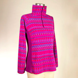 COLUMBIA Fairisle Fleece Half Zip Pullover Jacket